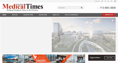 Desktop Screenshot of medicaltimesnews.com