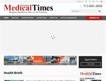 Tablet Screenshot of medicaltimesnews.com